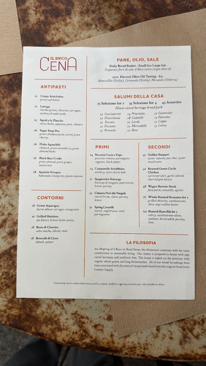 Il Buco Alimentari & Vineria Menu - Image 4